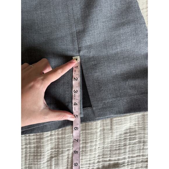 Zara Womens Gray Slit Mini Skort L - Picture 5 of 6